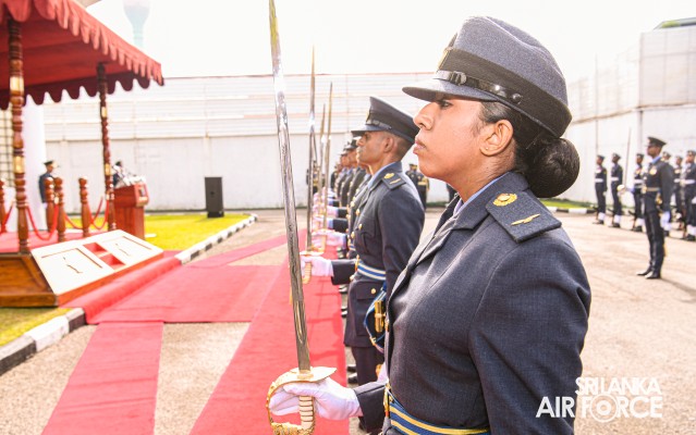 COMMISSIONING PARADE AT AIR FORCE HEADQUARTERS