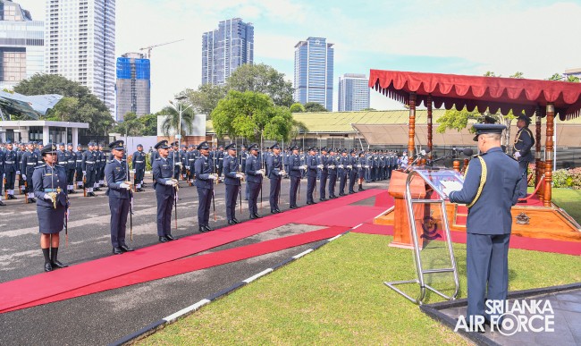 COMMISSIONING PARADE AT AIR FORCE HEADQUARTERS