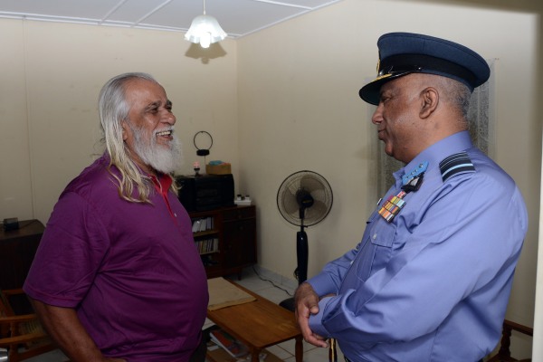Commander Visits Slesa Elders Home Katana