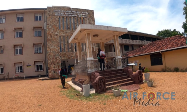 Sri Lanka Air Force CBRNE Wing Continuously Conducts Disinfecting Operations