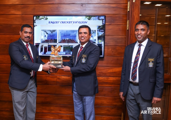 EAGLES' CRICKET PAVILION AT SLAF BASE KATUNAYAKE DECLARED OPEN BY THE COMMANDER