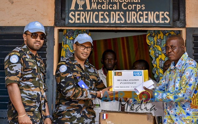 Aviation Contingent in the Central African Republic Conducts Civil-Military Co-operation Programmes