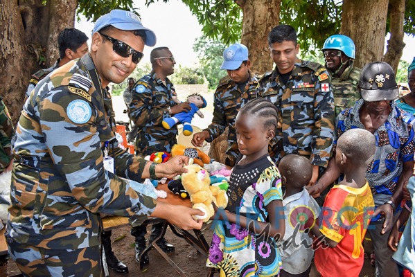 Aviation Contingent in the Central African Republic Conducts Civil-Military Co-operation Programmes