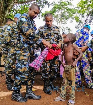 Aviation Contingent in the Central African Republic Conducts Civil-Military Co-operation Programmes