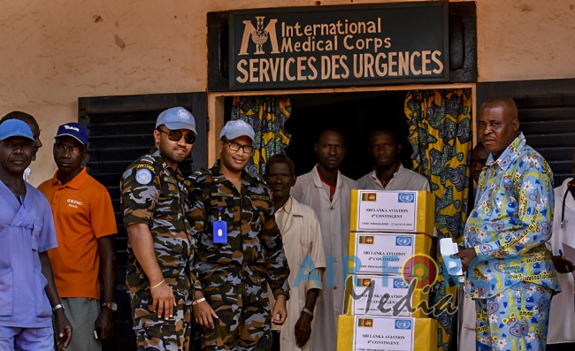 Aviation Contingent in the Central African Republic Conducts Civil-Military Co-operation Programmes