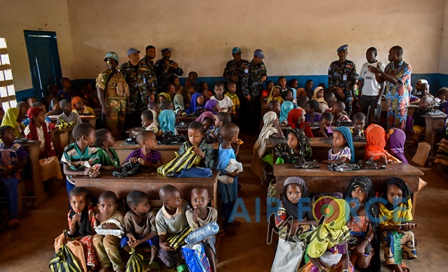 Aviation Contingent in the Central African Republic Conducts Civil-Military Co-operation Programmes