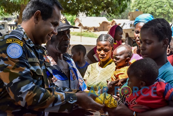 Aviation Contingent in the Central African Republic Conducts Civil-Military Co-operation Programmes