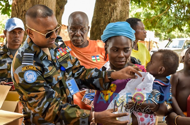 Aviation Contingent in the Central African Republic Conducts Civil-Military Co-operation Programmes