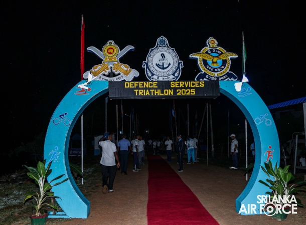 SLAF CLAIMS DOUBLE VICTORY AT THE 13TH DEFENCE SERVICES TRIATHLON CHAMPIONSHIP 2025