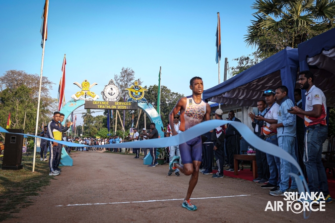 SLAF CLAIMS DOUBLE VICTORY AT THE 13TH DEFENCE SERVICES TRIATHLON CHAMPIONSHIP 2025