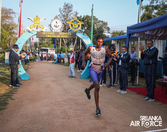 SLAF CLAIMS DOUBLE VICTORY AT THE 13TH DEFENCE SERVICES TRIATHLON CHAMPIONSHIP 2025