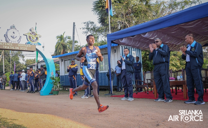 SLAF CLAIMS DOUBLE VICTORY AT THE 13TH DEFENCE SERVICES TRIATHLON CHAMPIONSHIP 2025