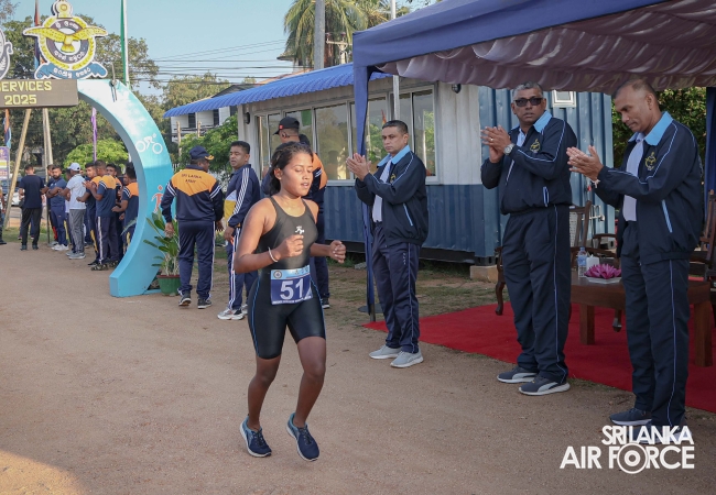 SLAF CLAIMS DOUBLE VICTORY AT THE 13TH DEFENCE SERVICES TRIATHLON CHAMPIONSHIP 2025