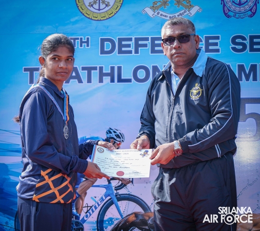 SLAF CLAIMS DOUBLE VICTORY AT THE 13TH DEFENCE SERVICES TRIATHLON CHAMPIONSHIP 2025