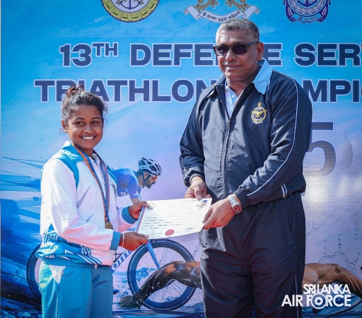 SLAF CLAIMS DOUBLE VICTORY AT THE 13TH DEFENCE SERVICES TRIATHLON CHAMPIONSHIP 2025