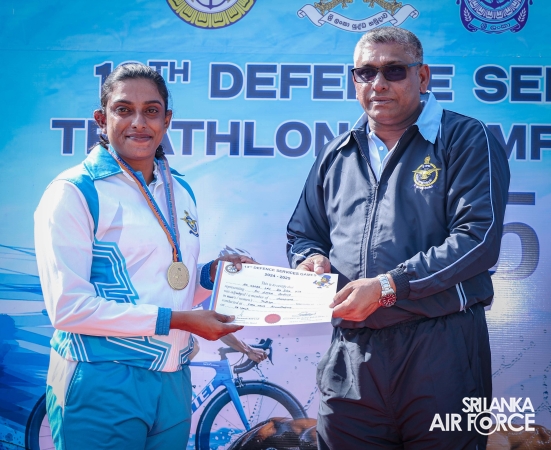 SLAF CLAIMS DOUBLE VICTORY AT THE 13TH DEFENCE SERVICES TRIATHLON CHAMPIONSHIP 2025