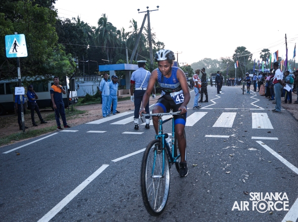 SLAF CLAIMS DOUBLE VICTORY AT THE 13TH DEFENCE SERVICES TRIATHLON CHAMPIONSHIP 2025