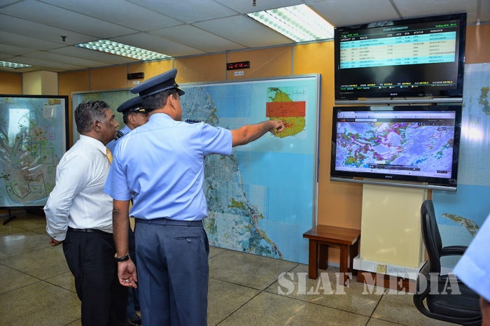 Secretary to the Ministry of Defence Visits SLAF Air Operations Room