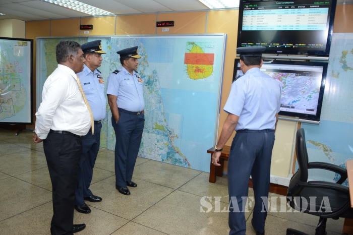 Secretary to the Ministry of Defence Visits SLAF Air Operations Room