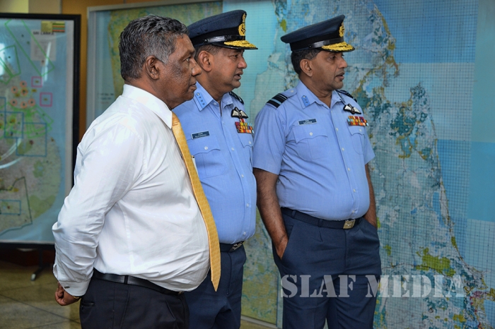 Secretary to the Ministry of Defence Visits SLAF Air Operations Room