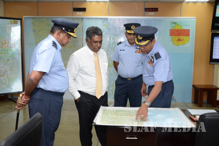 Secretary to the Ministry of Defence Visits SLAF Air Operations Room