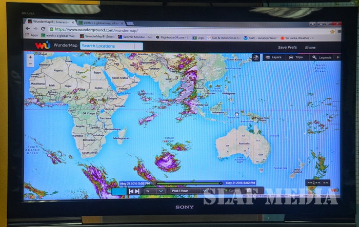 Secretary to the Ministry of Defence Visits SLAF Air Operations Room