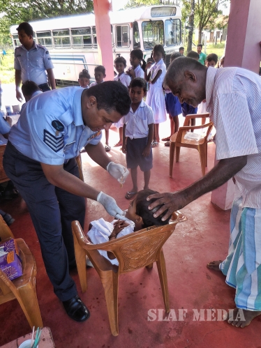 Mobile Dental Clinics at SLAF RTS Vanni and at Mudukulama Prajashalawa
