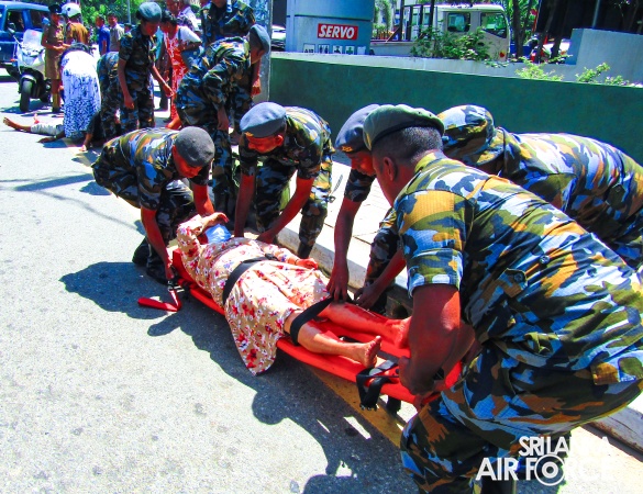 SLAF TROOPS ENGAGE IN DISASTER PREPAREDNESS DRIL AT BADULLA