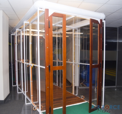 Passenger Disinfection Chamber Manufactured by SLAF Commissioned at Bandaranayake International Airport