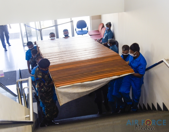 Passenger Disinfection Chamber Manufactured by SLAF Commissioned at Bandaranayake International Airport