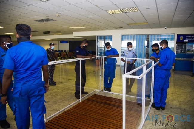 Passenger Disinfection Chamber Manufactured by SLAF Commissioned at Bandaranayake International Airport