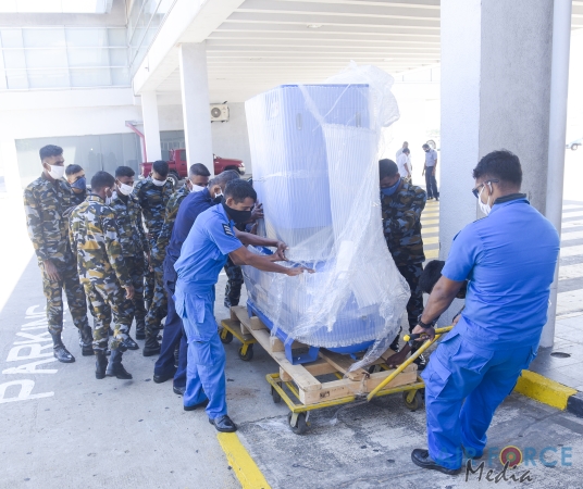Passenger Disinfection Chamber Manufactured by SLAF Commissioned at Bandaranayake International Airport