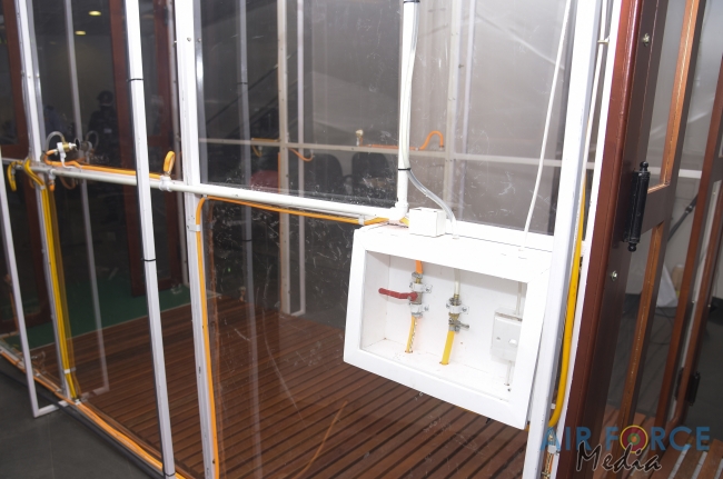 Passenger Disinfection Chamber Manufactured by SLAF Commissioned at Bandaranayake International Airport