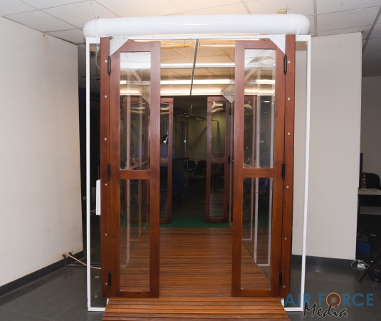 Passenger Disinfection Chamber Manufactured by SLAF Commissioned at Bandaranayake International Airport