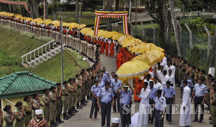 Pirith Chanting Ceremony and Alms Giving at SLAF CTS Diyatalawa