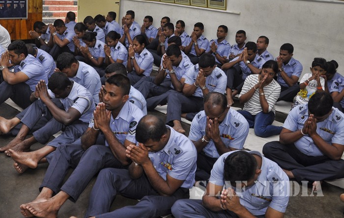 Pirith Chanting Ceremony and Alms Giving at SLAF CTS Diyatalawa