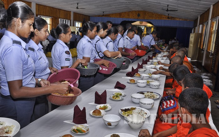 Pirith Chanting Ceremony and Alms Giving at SLAF CTS Diyatalawa