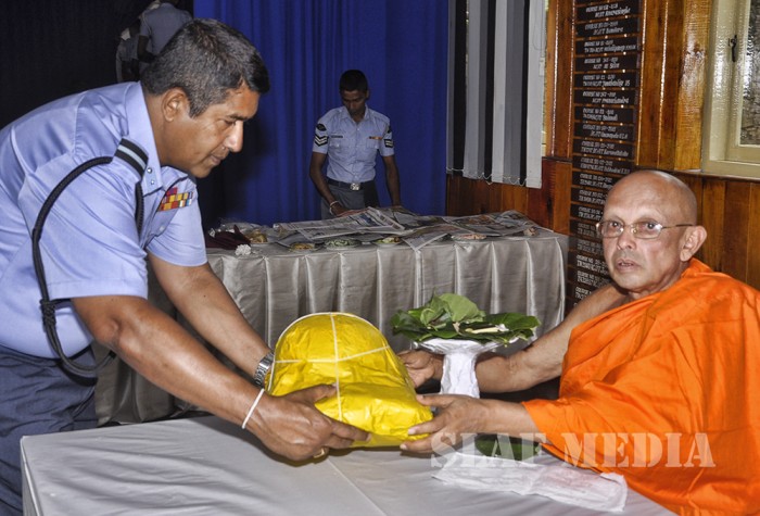 Pirith Chanting Ceremony and Alms Giving at SLAF CTS Diyatalawa