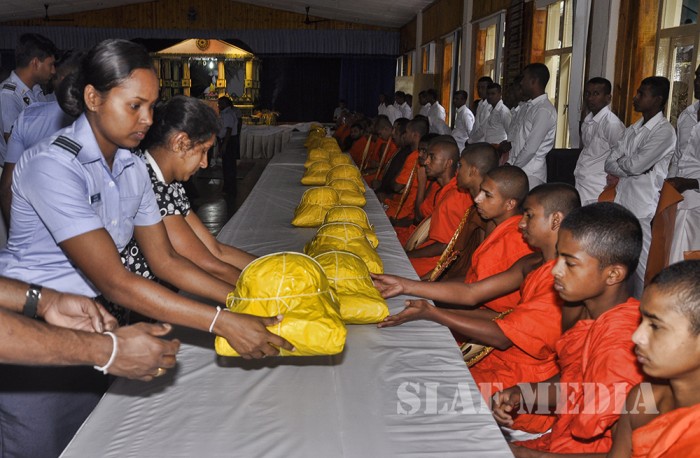 Pirith Chanting Ceremony and Alms Giving at SLAF CTS Diyatalawa