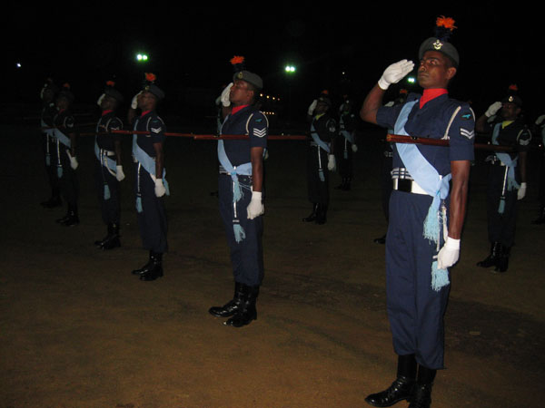 Drill Instructors Pass Out In a Spectacular Night Passing Out Parade Drill Instructors Pass Out In a Spectacular Night Passing Out Parade