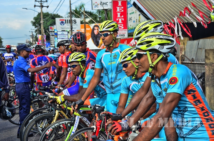 Air Force Wins the 9th Defence Services Cycling Championship 2016