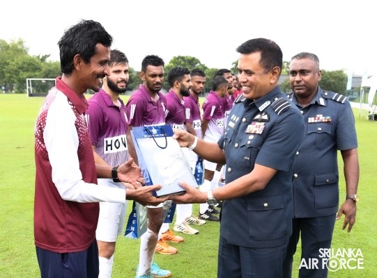 COMMANDER OPENS NEWLY CONSTRUCTED HOCKEY AND SOCCER PAVILION AT SLAF TRADE TRAINING SCHOOL EKALA