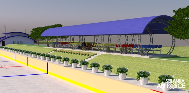 COMMANDER OPENS NEWLY CONSTRUCTED HOCKEY AND SOCCER PAVILION AT SLAF TRADE TRAINING SCHOOL EKALA