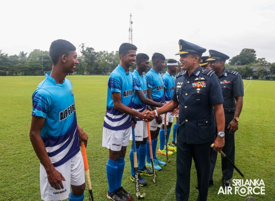 COMMANDER OPENS NEWLY CONSTRUCTED HOCKEY AND SOCCER PAVILION AT SLAF TRADE TRAINING SCHOOL EKALA