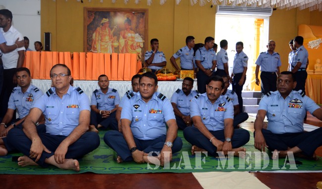 Annual ‘Pirith Chanting’ Ceremony of SLAF TTS Ekala