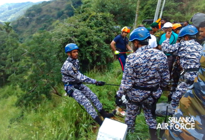 SLAF TROOPS ENGAGE IN RESCUE OPERATION EXERCISE AT ELLA