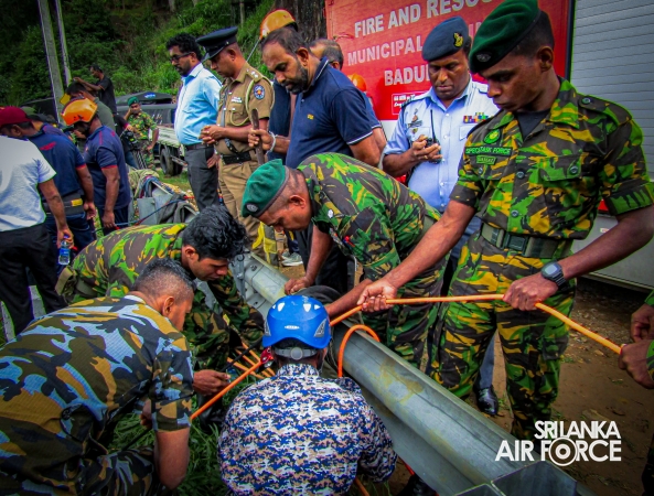 SLAF TROOPS ENGAGE IN RESCUE OPERATION EXERCISE AT ELLA