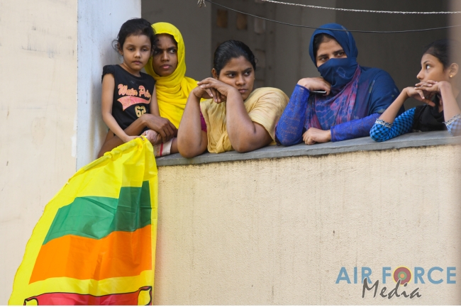 SLAF Band Conducts Entertainment Program for Residence of Randiya Uyana Housing Scheme in Thotalaga