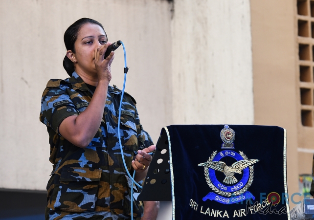 SLAF Band Conducts Entertainment Program for Residence of Randiya Uyana Housing Scheme in Thotalaga