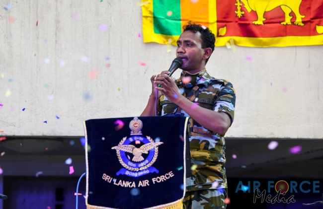 SLAF Band Conducts Entertainment Program for Residence of Randiya Uyana Housing Scheme in Thotalaga